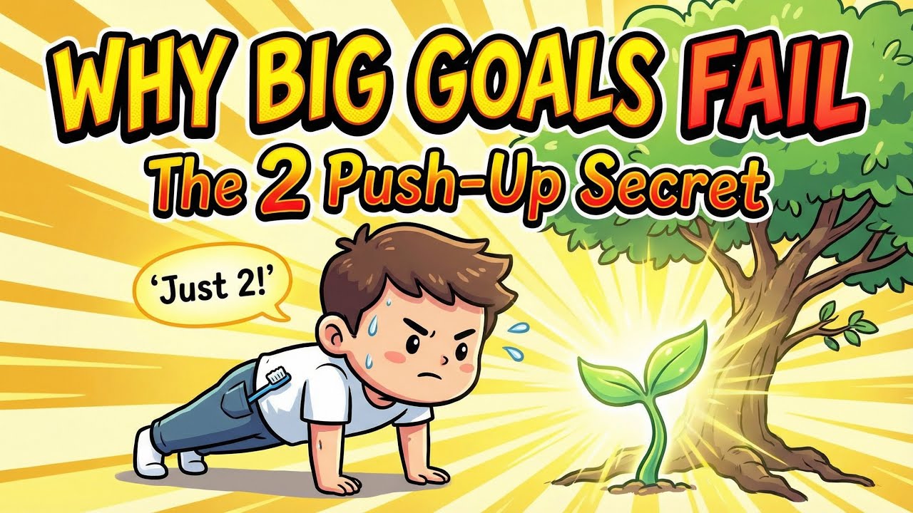 Why Your Big Goals Always Fail (The 2-Pushup Secret That Actually Works)