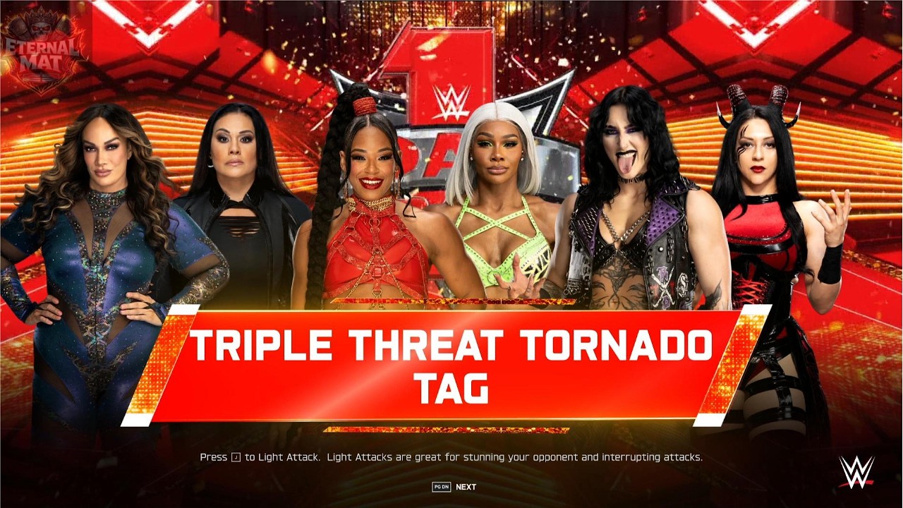Nia Jax & Tamina vs Bianca Belair & Jade Cargill vs Rhea Ripley & Stephanie Vaquer