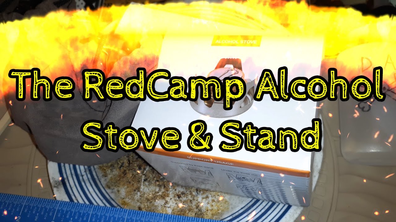 (579) 🔥🏕The RedCamp Alcohol Stove & Stand