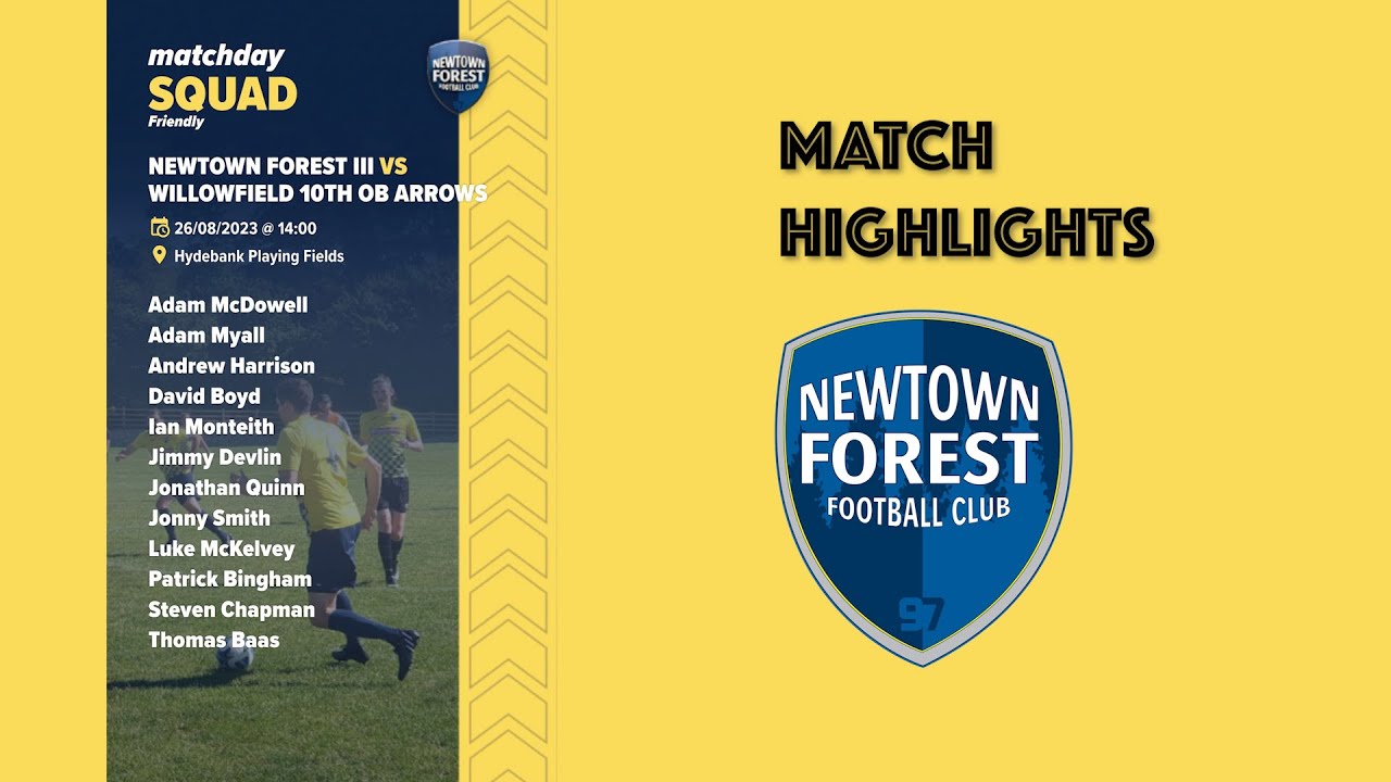 NFFC III v Willowfield 10th OB Arrows - 26th August 2023 (Friendly)