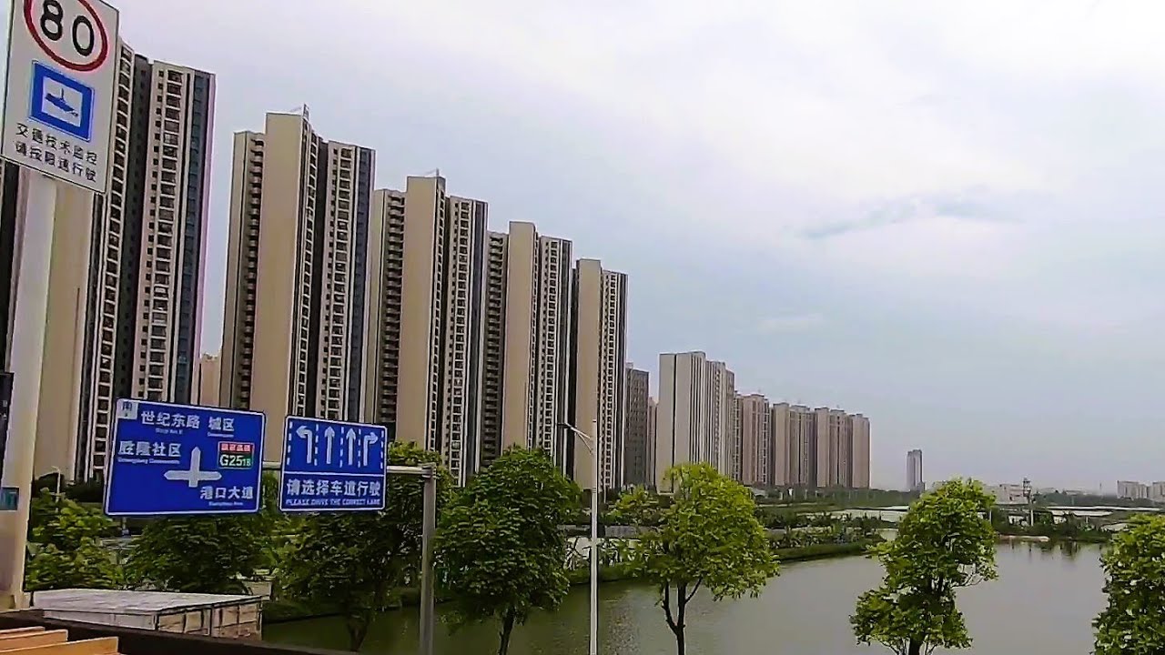 中山市 🚌港口鎮南行往城區石岐:  三角快線～北環路～東明路～蓮塘北路～蓮興路～學院路～金鷹街～孫文東路【cc字幕】巴士K07號  26/6/2023