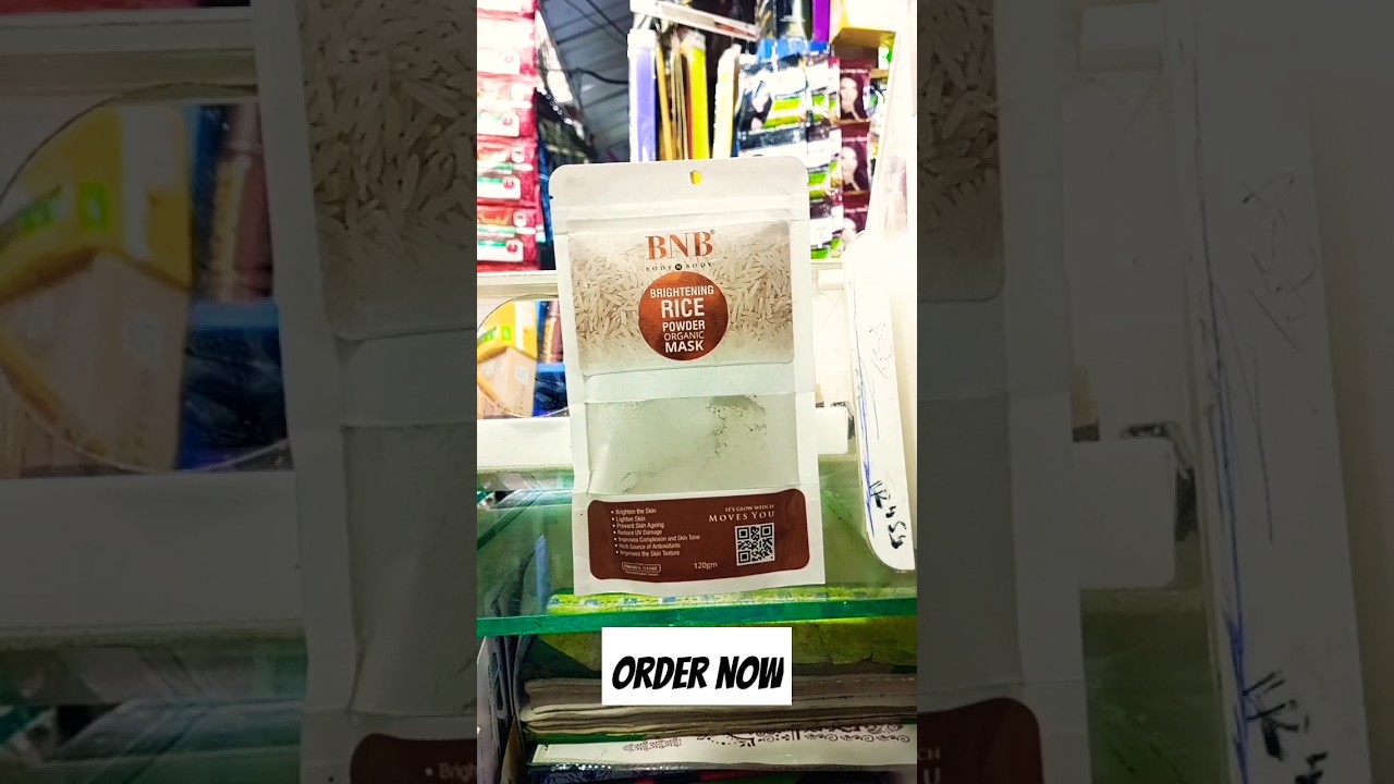 Bnb Brightening rice powder organic mask review |Trendingcosmetics| #trendingcosmetics #bnb #mask