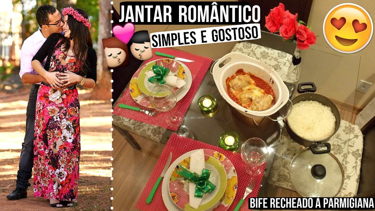 JANTAR ROMÂNTICO SIMPLES E BARATO (BIFE RECHEADO Á PARMEGIANA) ♥ - Bruna Paula