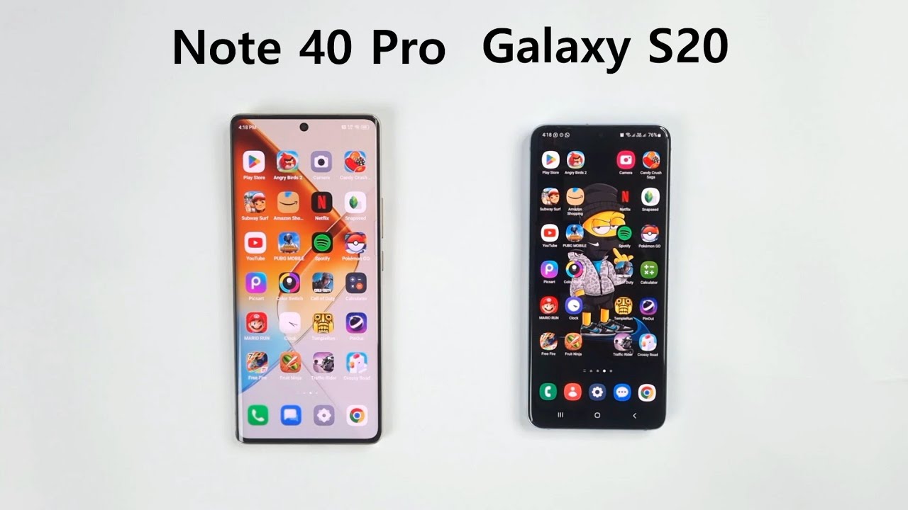 SAMSUNG S20 vs Infinix NOTE 40 Pro - Speed Test!