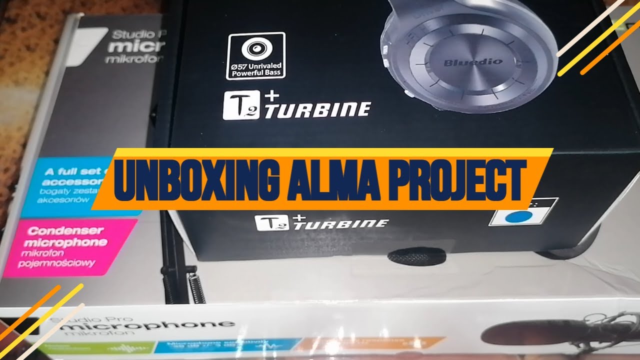 👉Unboxing project ALMA microfon si căști studio profesional pentru conținutul video.👈