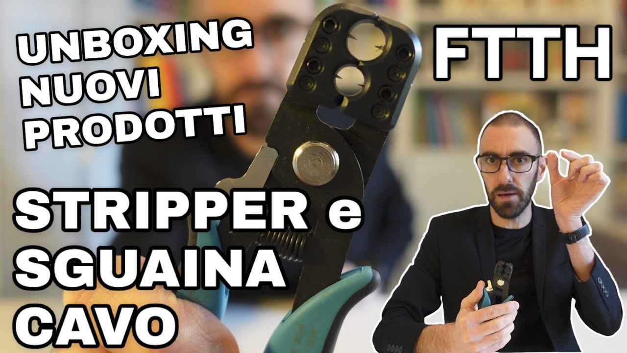 Nuove stripper per fibra ottica e pinza sguaina cavi