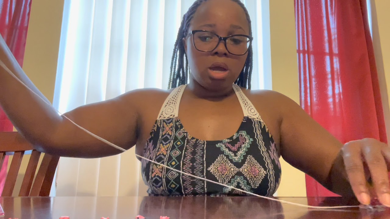 How to make waist beads for beginners|kite string
