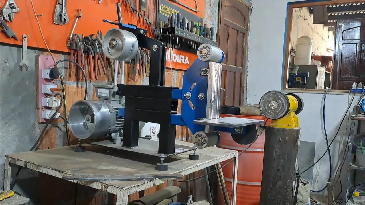 Lijadora de banda, nueva herramienta para el taller!