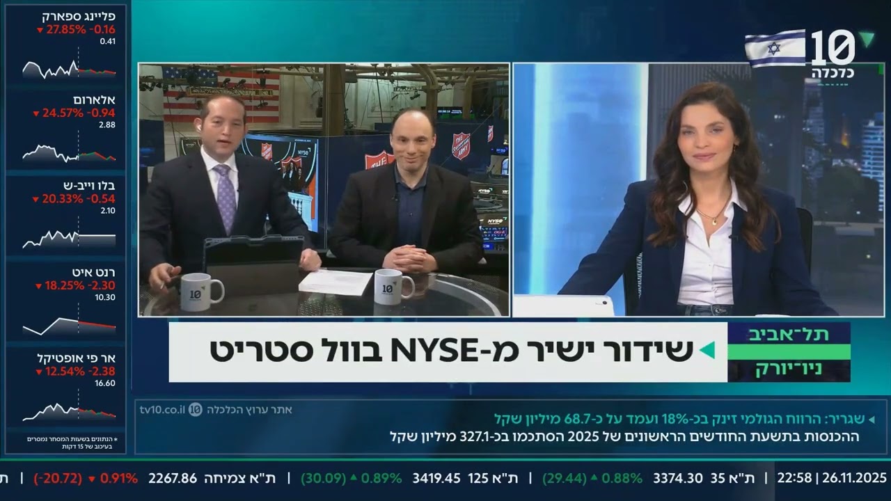 ראיון בערוץ הכלכלה | אלעד ברשאן: פטור ממסי יבוא עד 150$ ובלאק פריידי – 26.11.25