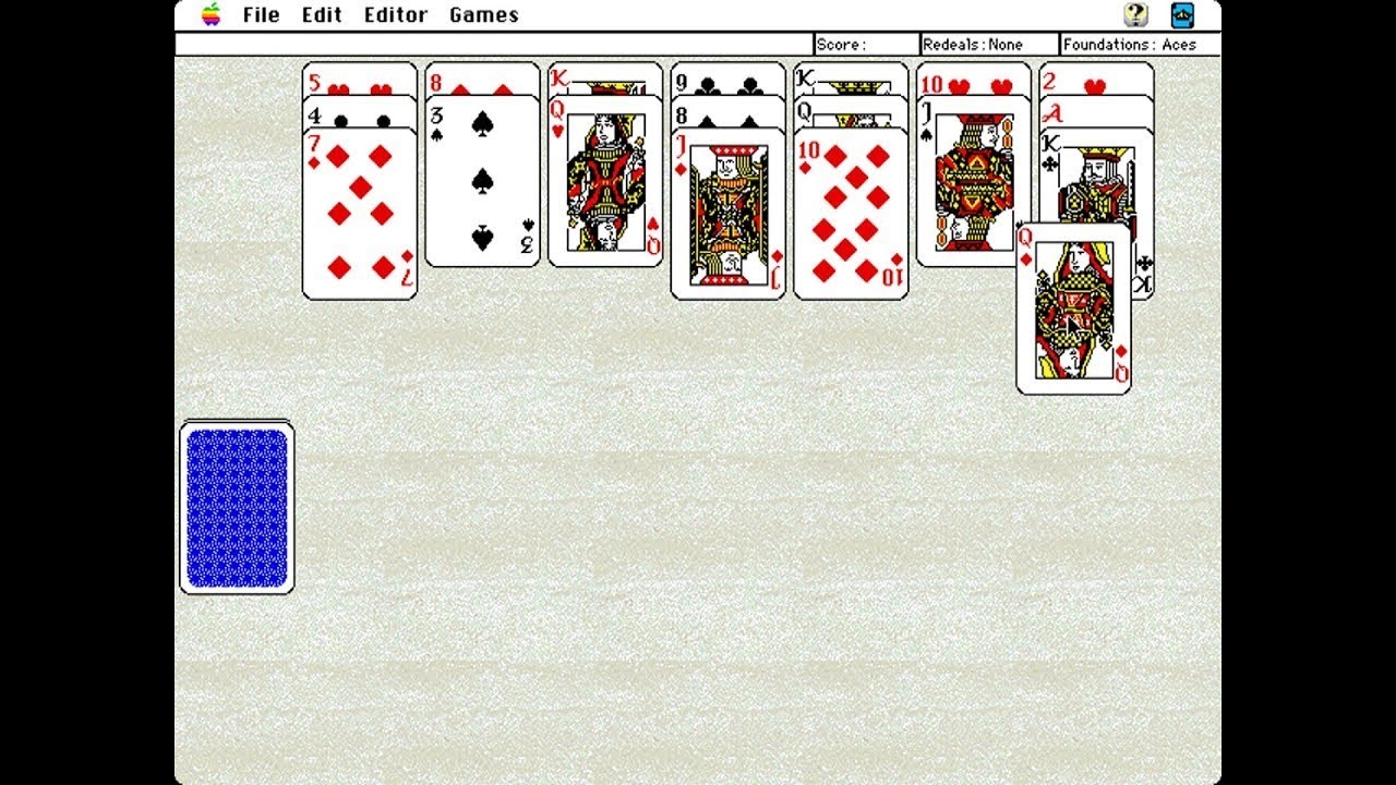 Apple Macintosh Longplay - King of Solitaire - Spiderette