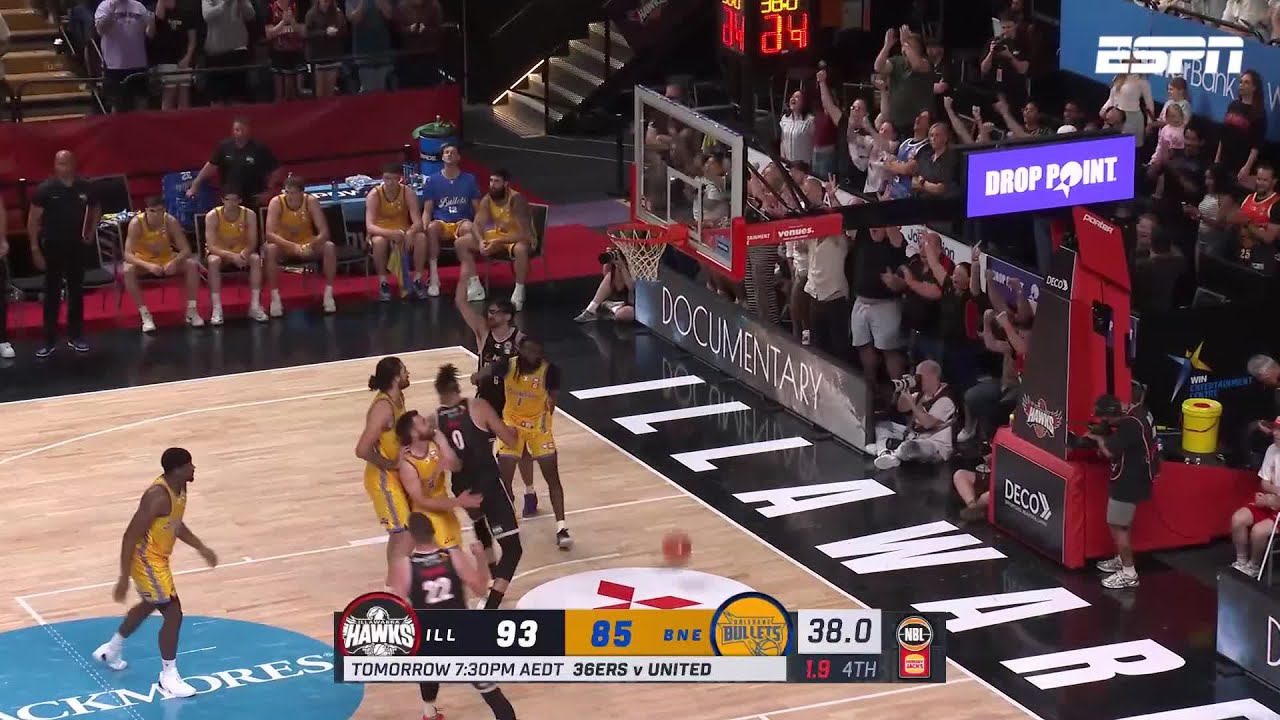Illawarra Hawks vs. Brisbane Bullets - Game Highlights - Round 12 , NBL26