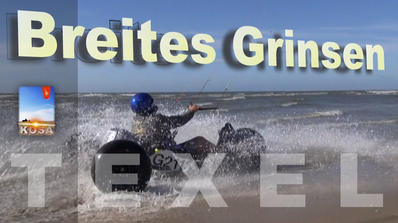Breites Grinsen - Kitebuggying vom Feinsten Texel / Les Hemmes (2012-08/09)