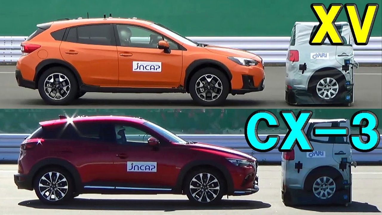 【スバル XV vs マツダ CX-3】自動ブレーキ どっちが優秀！？