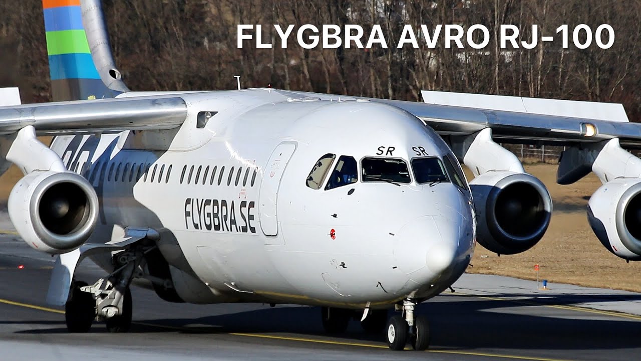 FIRST FLYGBRA AVRO RJ-100 (SE-DSR) ARRIVAL AT INNSBRUCK