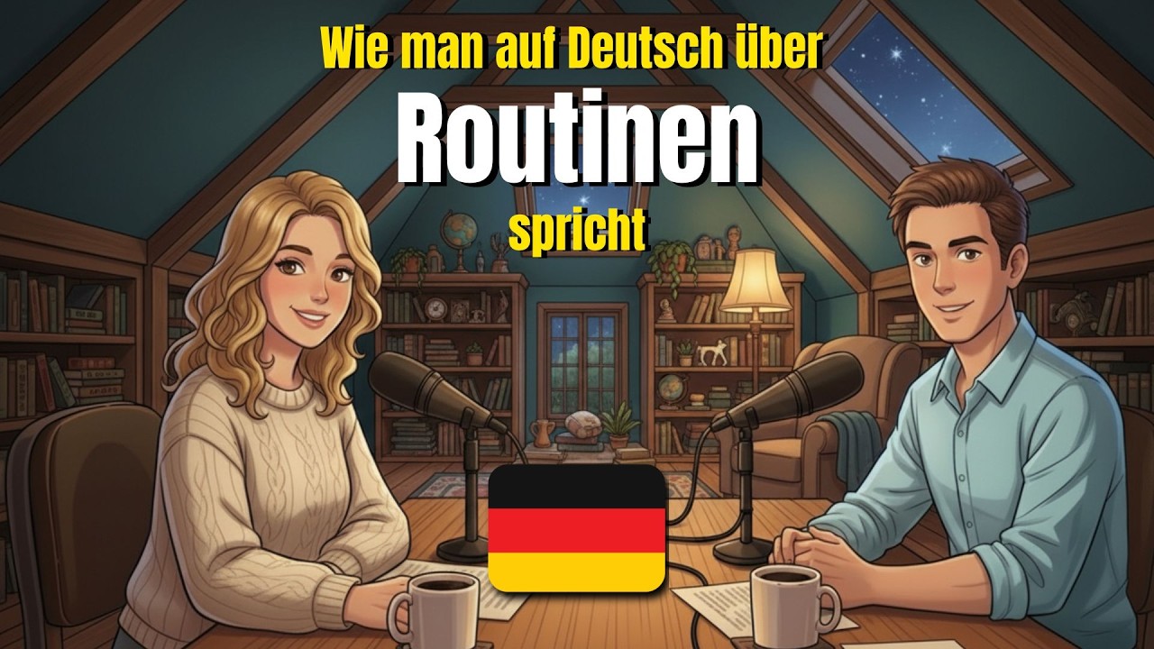 Wie man auf Deutsch über Routinen spricht | German conversation exercise (A1-A2)