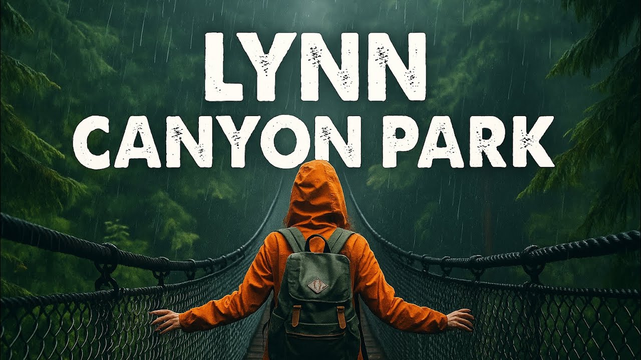 Rainy Day Forest Walk in Lynn Canyon Park, Vancouver | Nature Sounds, No Talking