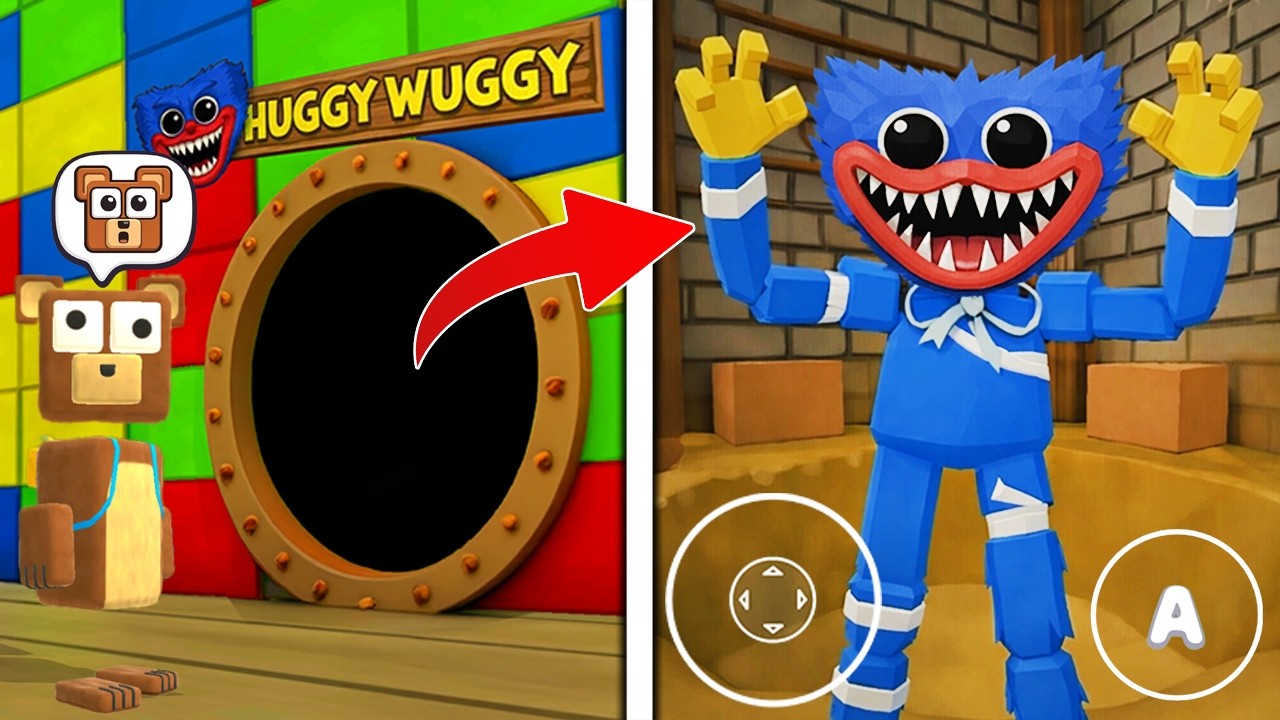 New Poppy Playtime 😱 Huggy Wuggy in Super Bear Adventure 👀 Gameplay Funny Moments