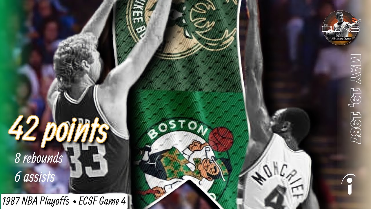 Larry Bird & Kevin McHale 76 Points vs Bucks in 1987 ECSF Game 4
