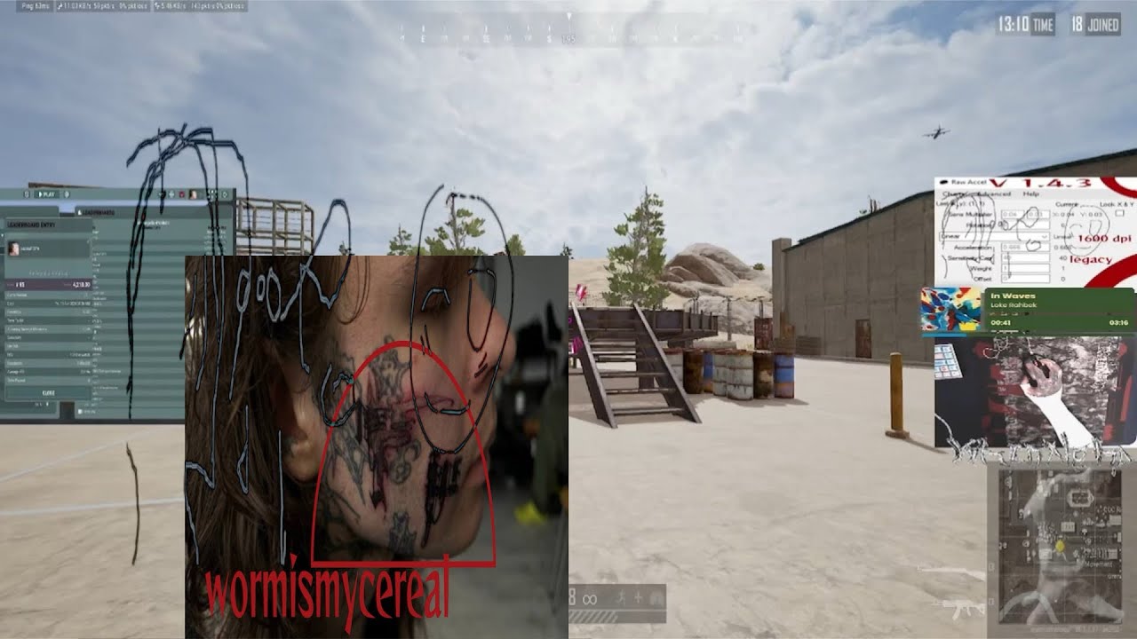 ▯ wormismycereal pubg raw accel 1904x856 ab
