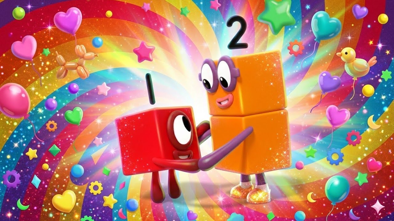 𝙽𝚞𝚖𝚋𝚎𝚛𝚋𝚕𝚘𝚌𝚔𝚜 Statisfiying Video -  Numberblocks 2 Adventure In Love Jungle Rainbow ASMR