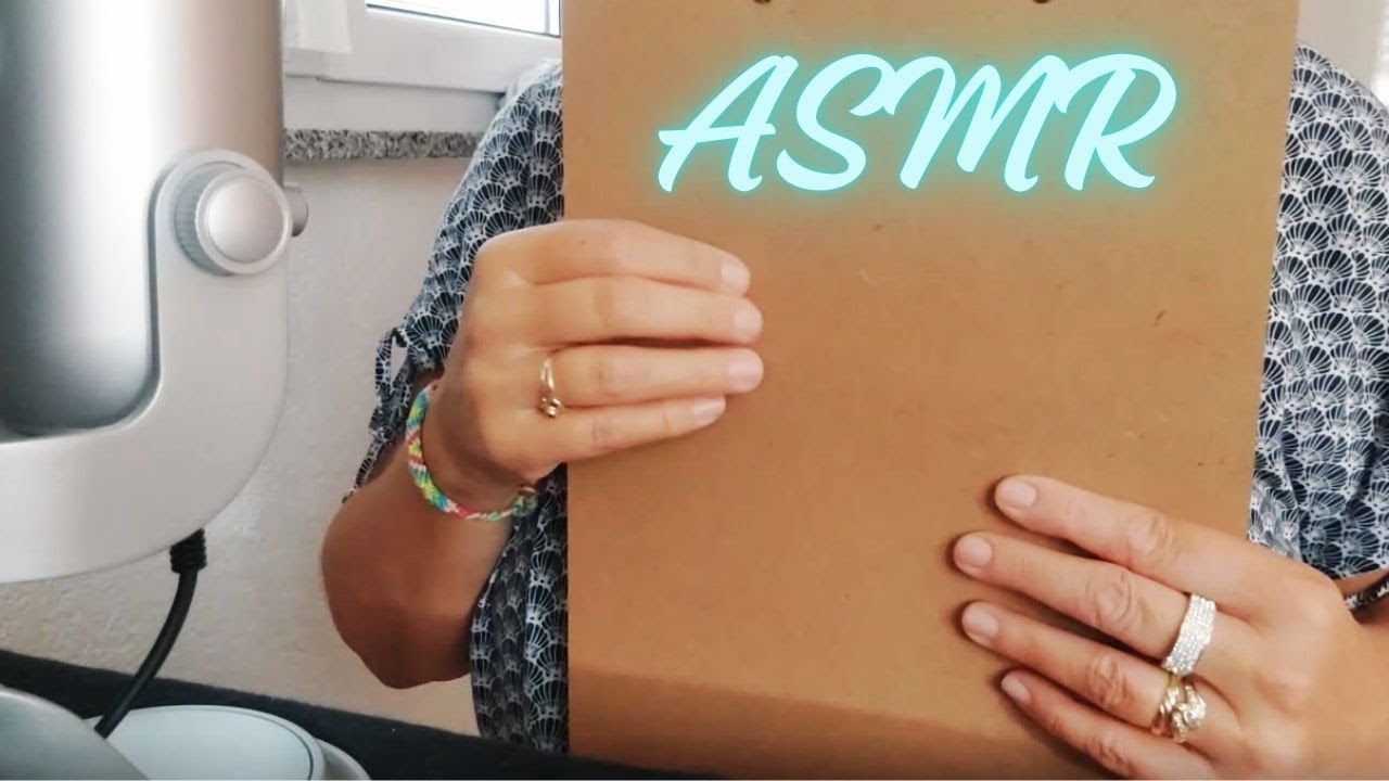 😴 ASMR/Ich stelle dir Quizfragen/Schreibgeräusche ✍️