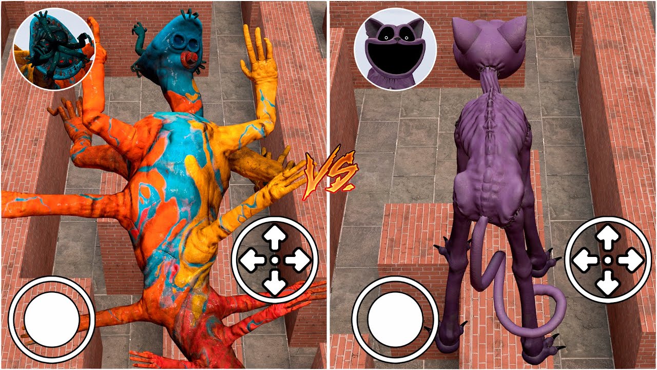 Playing as NEW DOEY THE DOUGHMAN vs Playing as NIGHTMARE CATNAP in Garry's Mod!