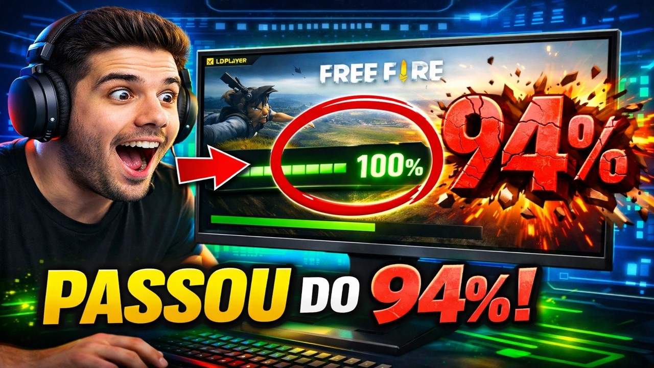 EMULADOR LdPlayer PARA FREE FIRE sem travar em 94