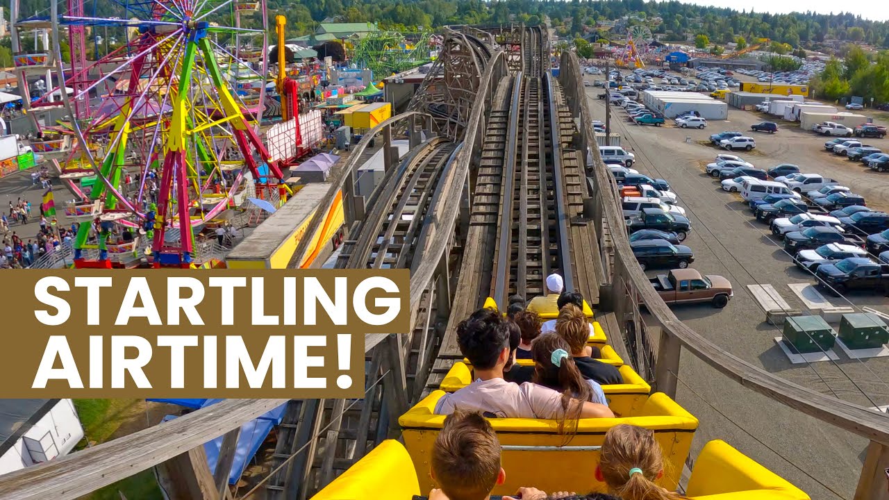 Classic Coaster Back Row POV | Best Seat for Extreme Airtime! Washington State Fair