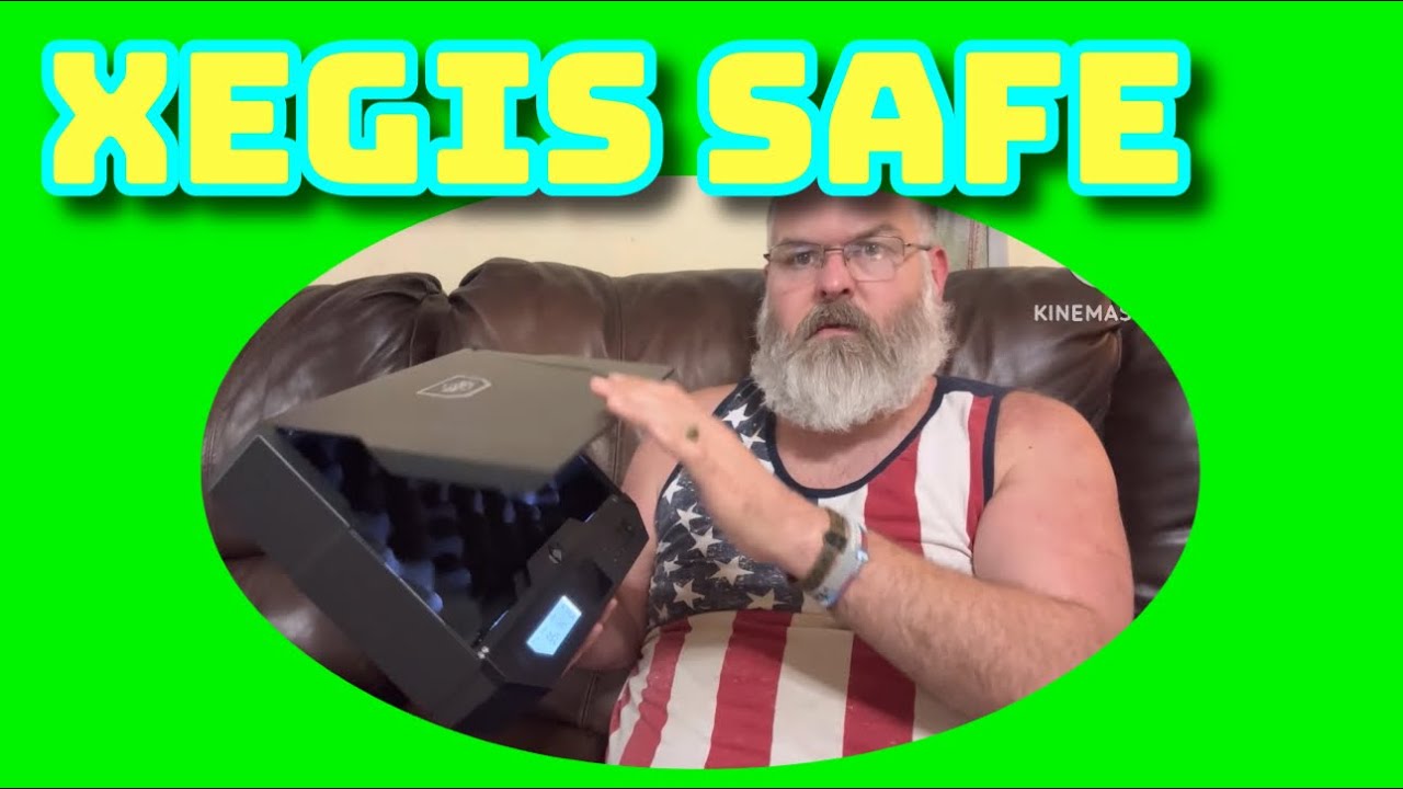 Xegis Safe - desktop safe with vein recognition system, touch keypad, or key access. #valuable 
