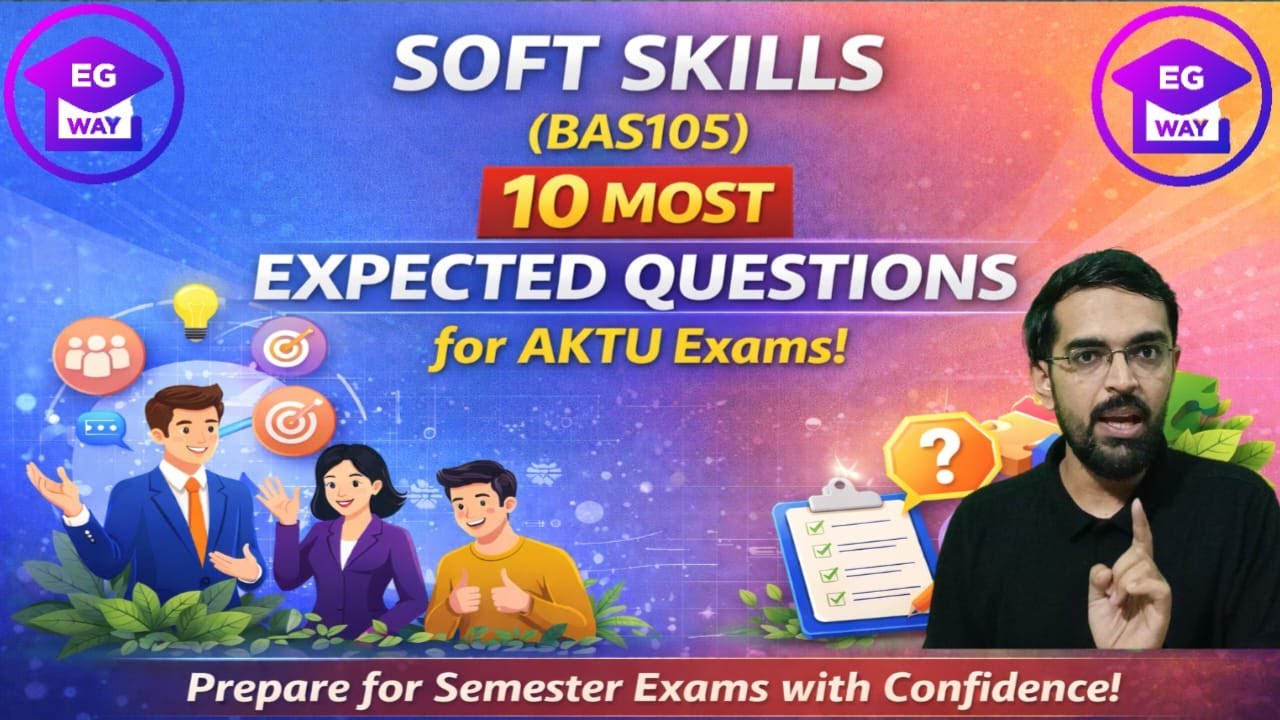 Soft Skills (BAS105) | 10 Most Expected Questions | AKTU Exam 2026
