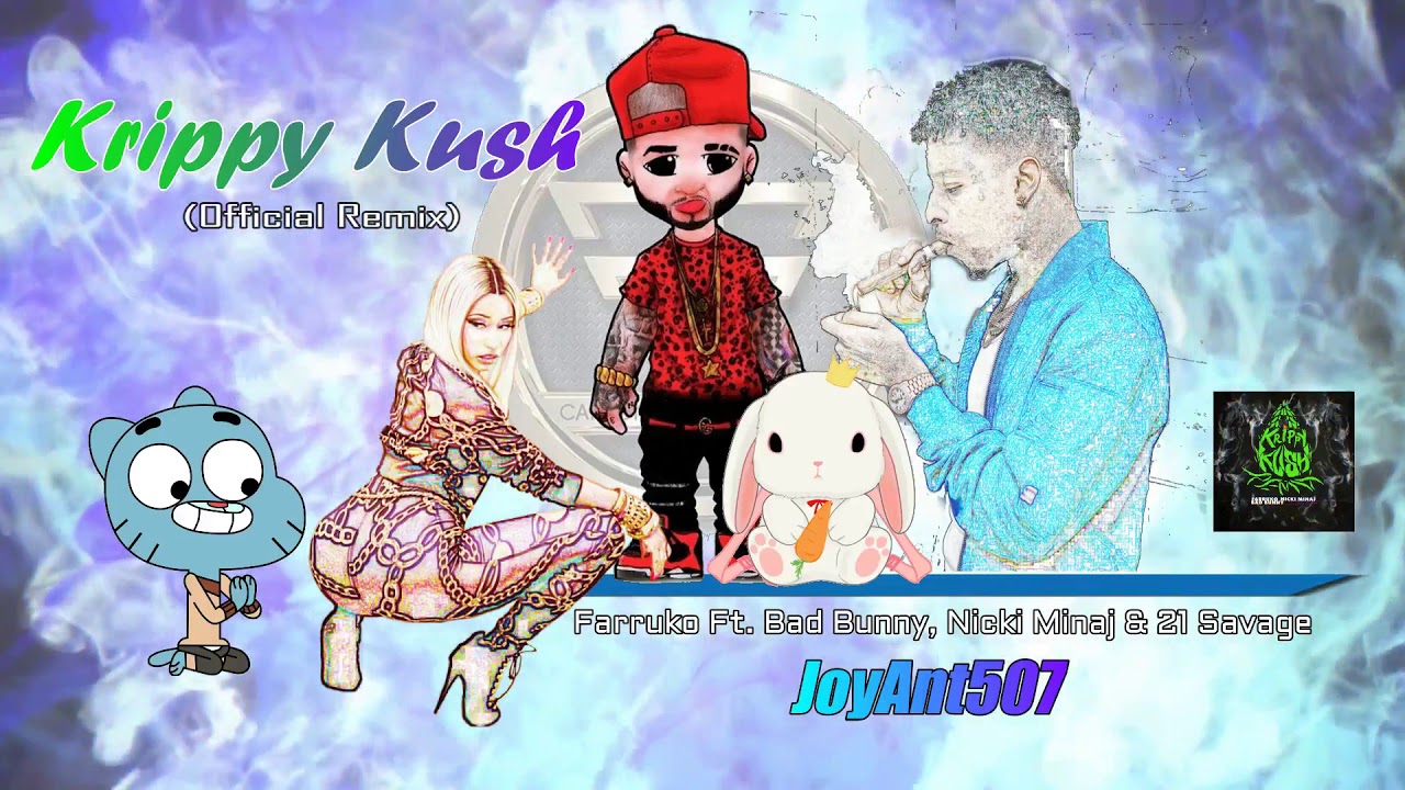 Farruko Ft. Bad Bunny, Nicki Minaj & 21 Savage - Krippy Kush Remix (Nightcore)