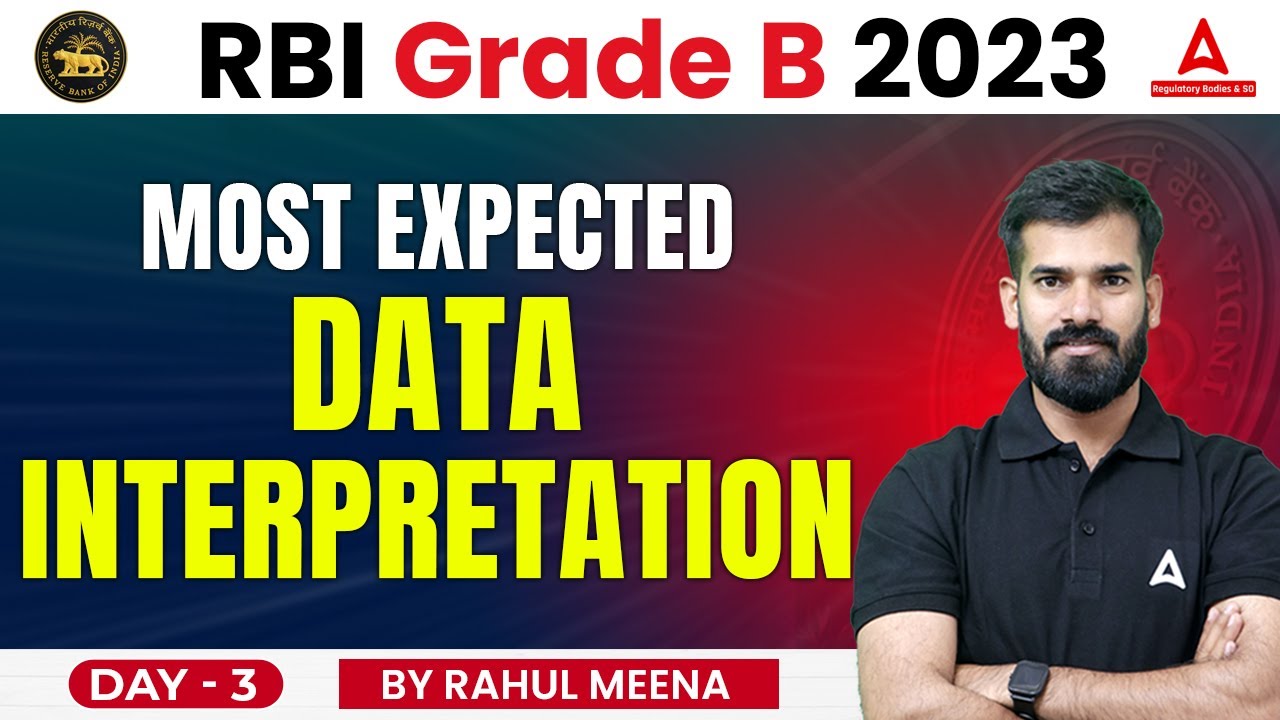 RBI Grade B Data Interpretation Most Expected Data Interpretation Day #3 | Quants By Rahul Meena