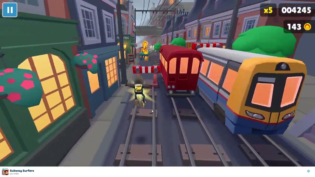 primeiro vídeo do canal jogando subway surfers