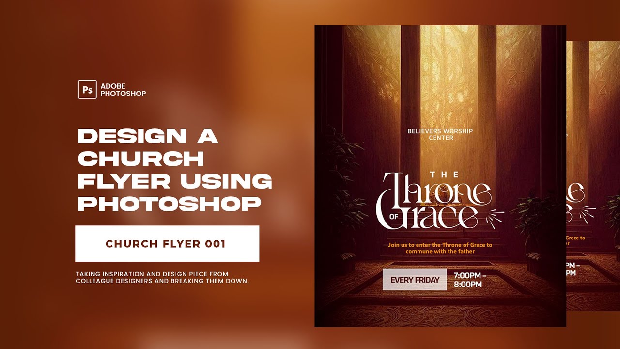 How to Design a Church Flyer in Photoshop. Adobe Photoshop Tutorial | Flyer Design