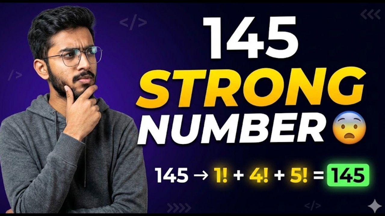 Day 38 | Strong Number Check – Simple Logic Asked in Interviews #coding #programming #testing