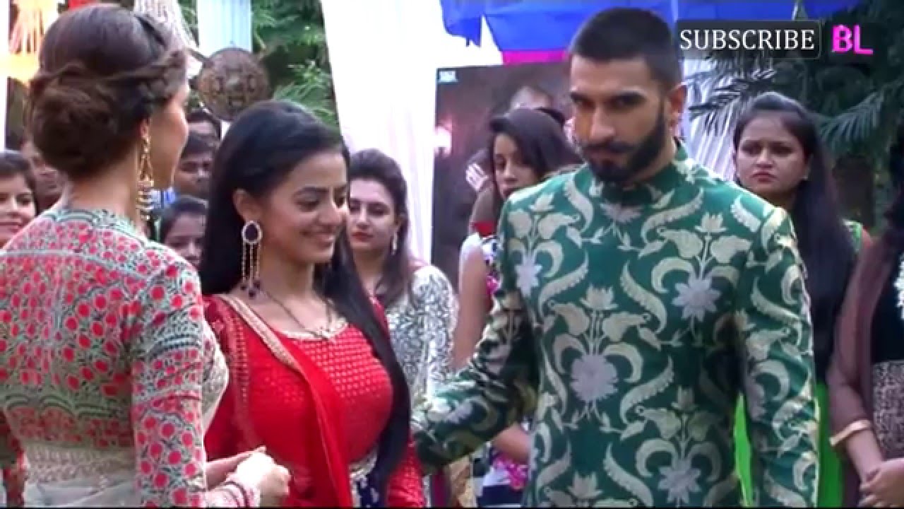 Ranveer Singh and Deepika Padukone visit sets of Swaragini for Bajirao Mastani promotions