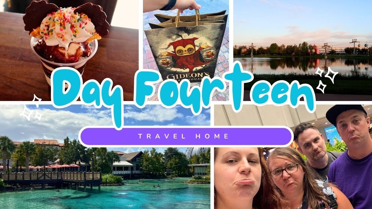 Day 14 | Travel Home, Lakeside Chats & Last Minute Disney Springs Snacks | That Sounds Fun