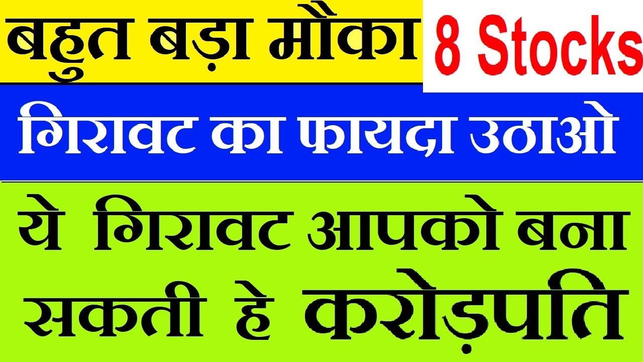 गिरावट का फायदा उठाओ ( 8 Stocks ) Fundamental Strong Shares For Long Term Investment Portfolio SMKC