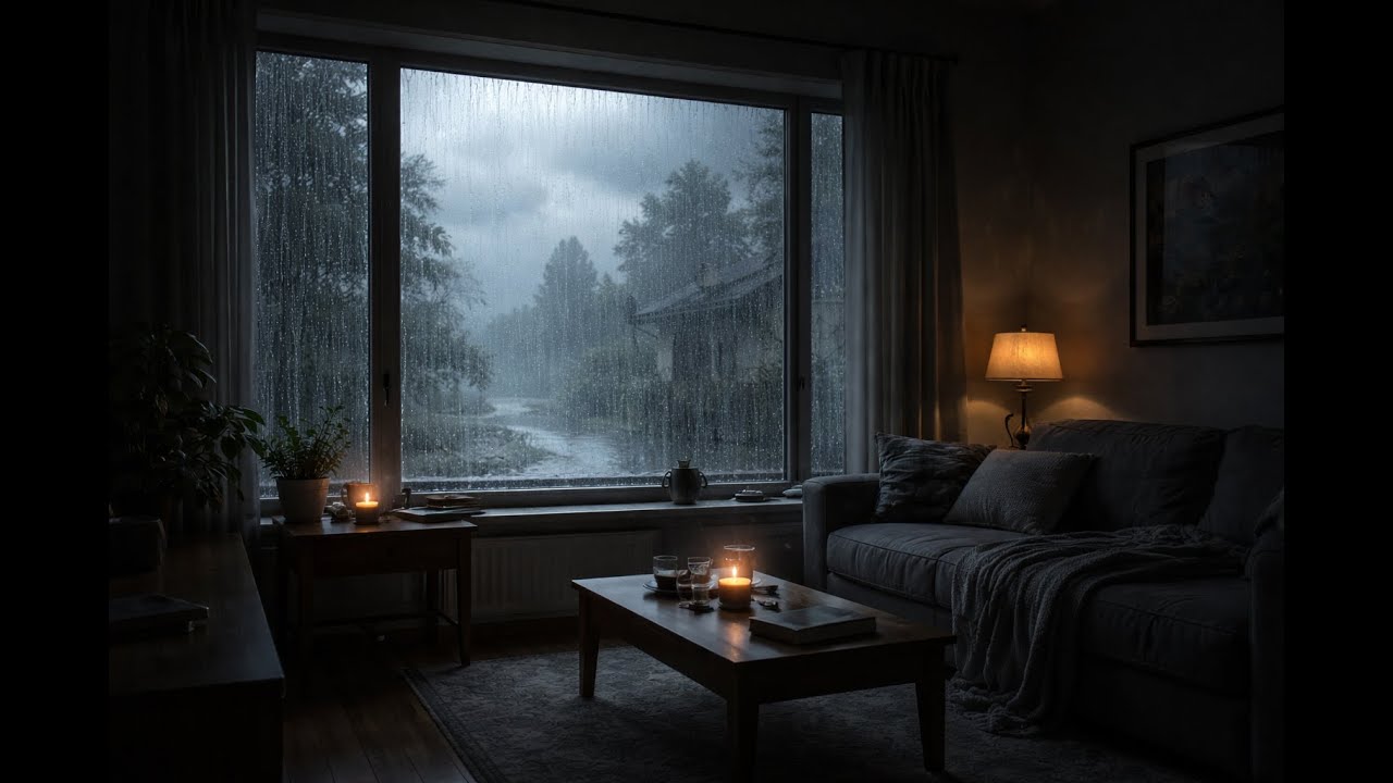 Heavy Rain and Thunder — Rainfall Ambience (3 Hours)