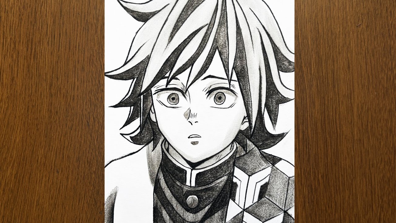How to Draw Giyu Tomioka (Demon Slayer) 🌊 | Step by Step Drawing