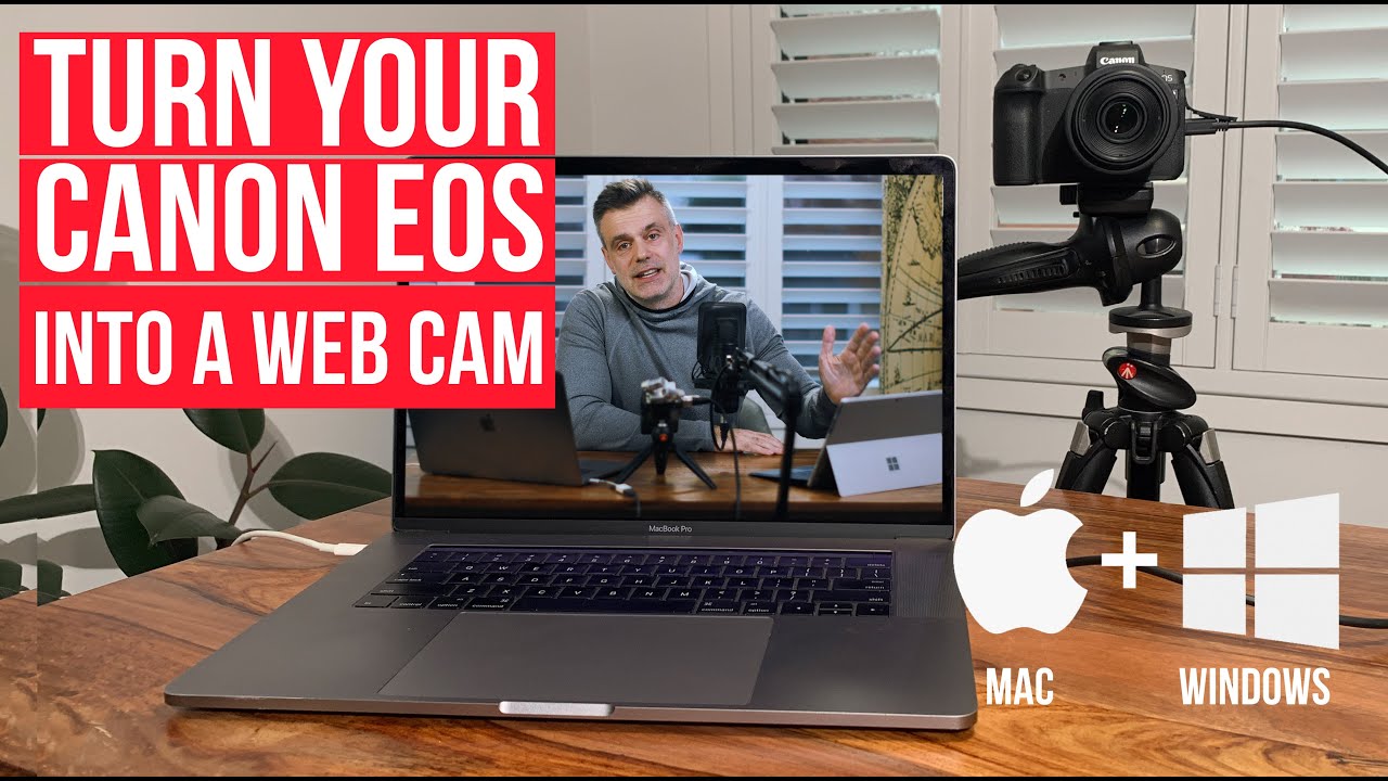 Как вести прямую трансляцию без карты захвата с помощью веб-камеры Canon EOS R! Mac и Windows