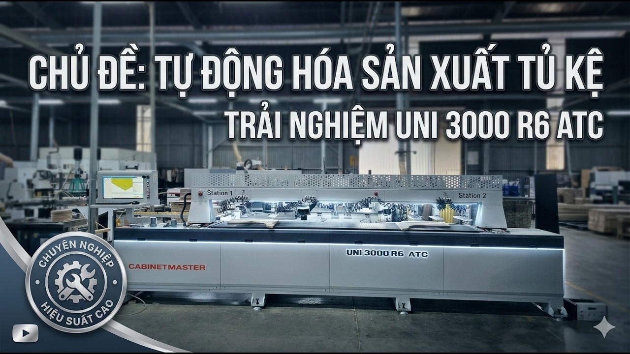 Máy Khoan Ngang 2 Phương 6 Trục ATC | Thay Dao Tự Động - Gia Công Đa Mẫu