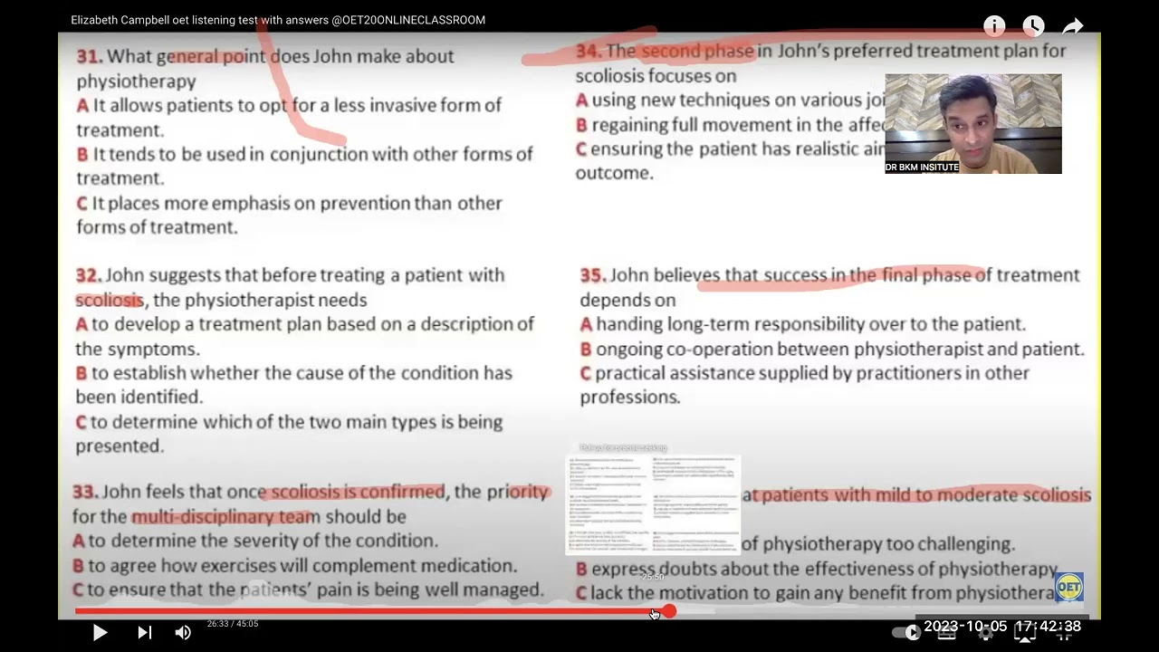 Complete sample test  of listening part C | Watch the video till end to pass #oetlistening exam