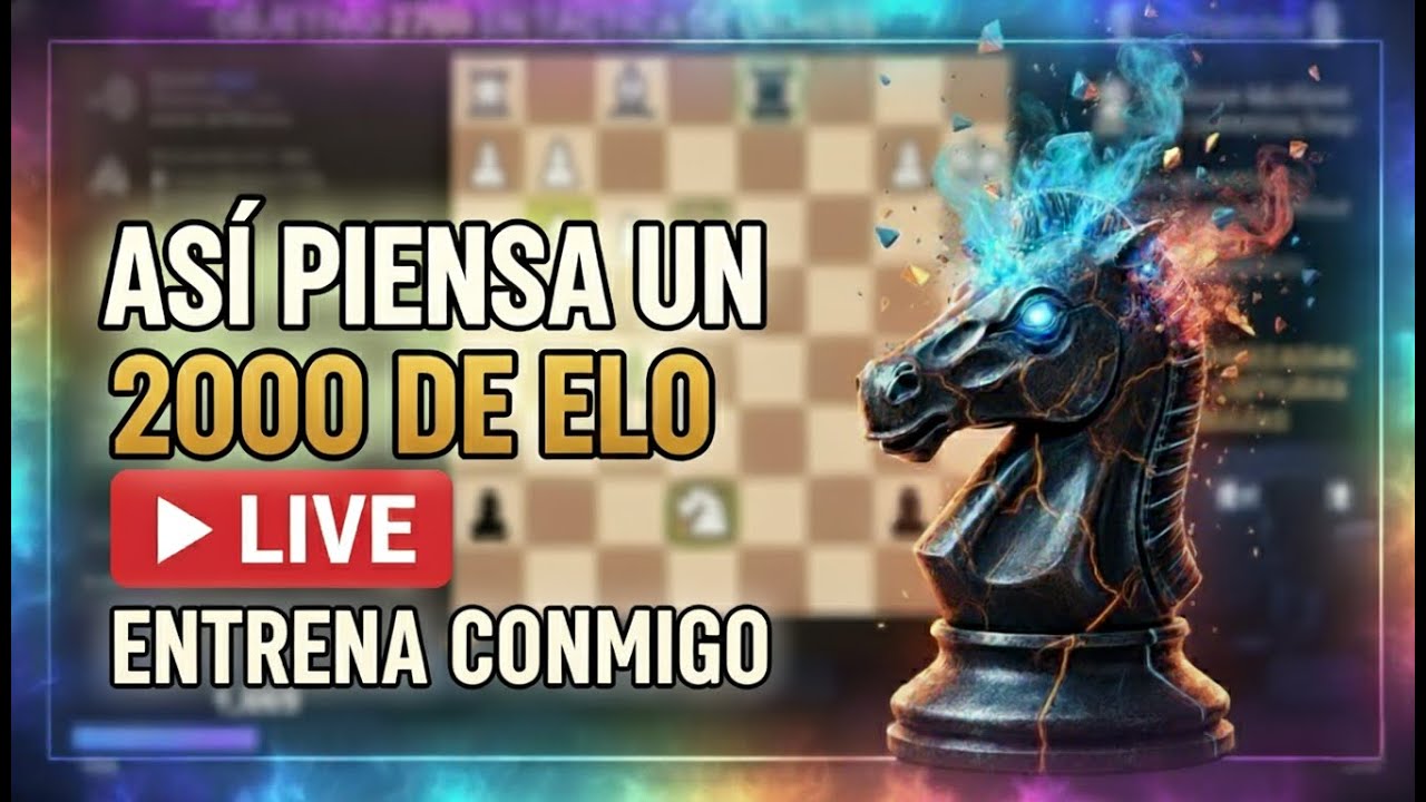 Directo de Ajedrez ♟️ Jugando al ataque | Objetivo 2050 de ELO