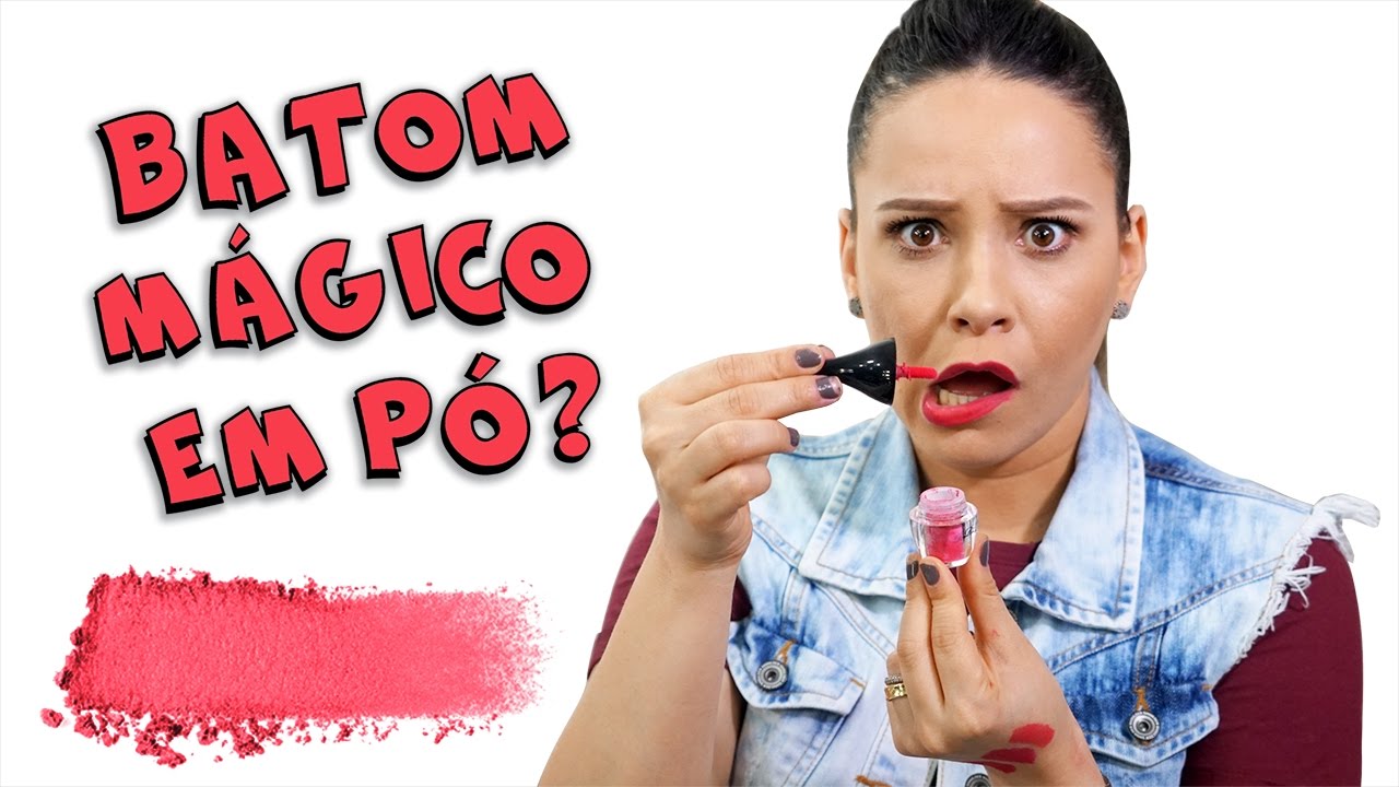 BATOM EM PÓ: VOCÊ JÁ TESTOU? | New Lip Powder ?