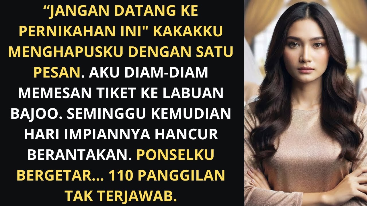 KAKAKKU MELARANGKU DATANG KE PERNIKAHANNYA - AKU DIAM2 PESAN TIKET KE LABUAN BAJO 7 HARI KEMUDIAN..