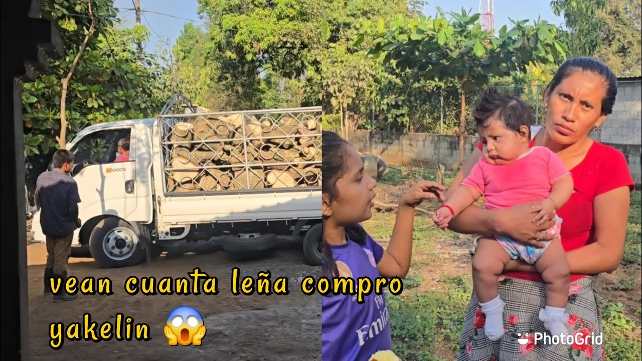 Yakelin muy feliz al aver comprado toda esta leña😱😱 así es cómo saldré adelante con mis hijos 🙏🙏🙏