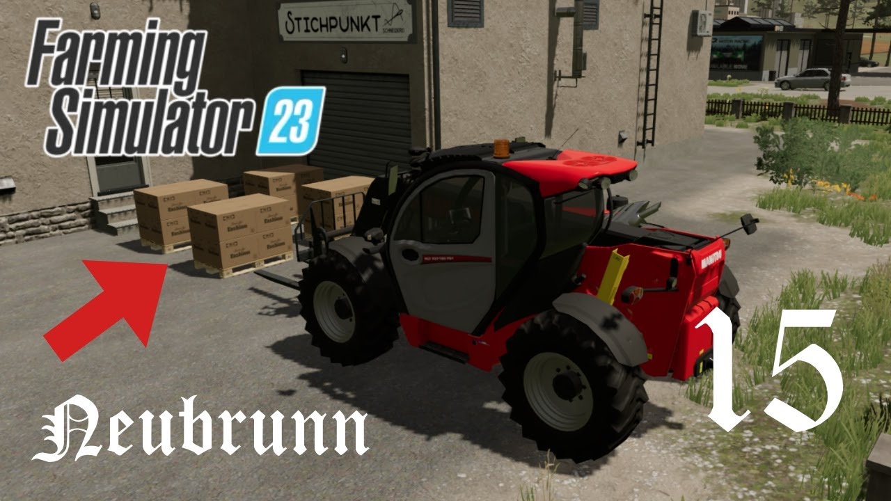 Finishing GRASS COLLECTING & making BIG MONEY from clothes- NEUBRUNN FS 23 #15