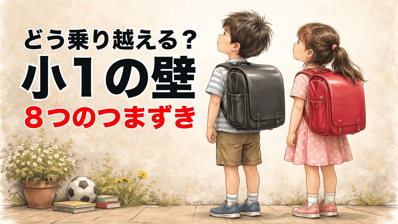 【小1の壁】◯◯が増えたら要注意！親が見落としやすい8つのつまずき【子育て】