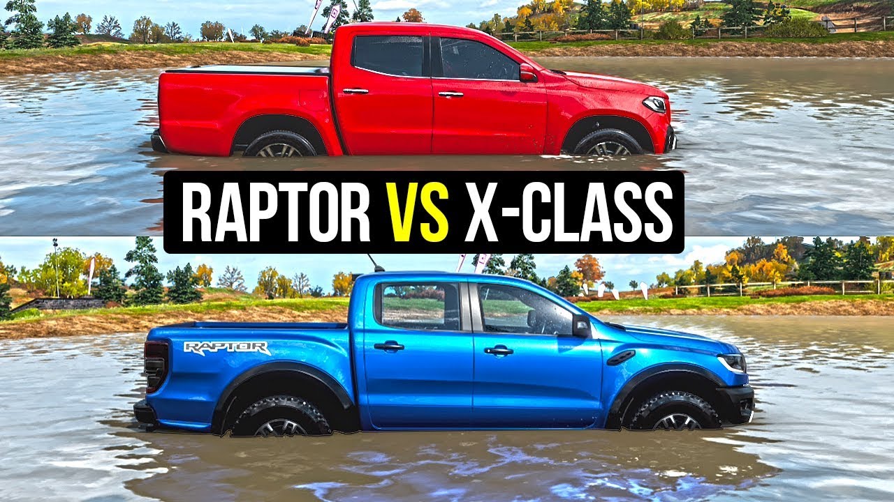 Forza Horizon 4 2019 Ford Ranger Raptor vs Mercedes Benz X-Class off-road | Pickup Truck Comparison
